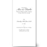 Simple Silk Wedding Invitation