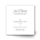 Simple Silk Wedding Invitation