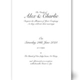 Navy Wallpaper Wedding Invitations