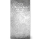 Silver Wallpaper Wedding Invitations DL