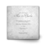 Silver Wallpaper Wedding Invitations