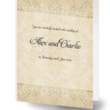 Linen and Lace Wedding Invitation Prerview