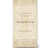 Linen and Lace Wedding Invitation