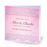 Lilac Lace Wedding Invitation