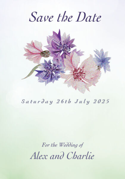 Wildflower Meadow Save the Date Cards