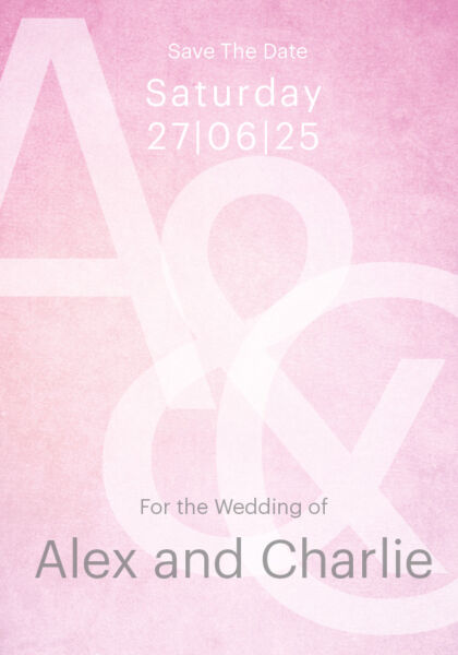Lilac Haze Save the Date Cards