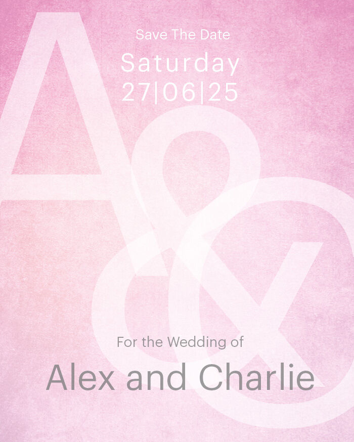 Lilac Haze Save the Date Cards