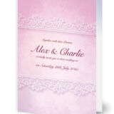 Lilac Lace Wedding Invitaions