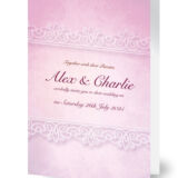 Lilac Lace Wedding Invitation