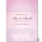 Lilac Lace Wedding Invitation