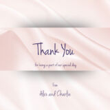 Simple Silk Thank You Cards