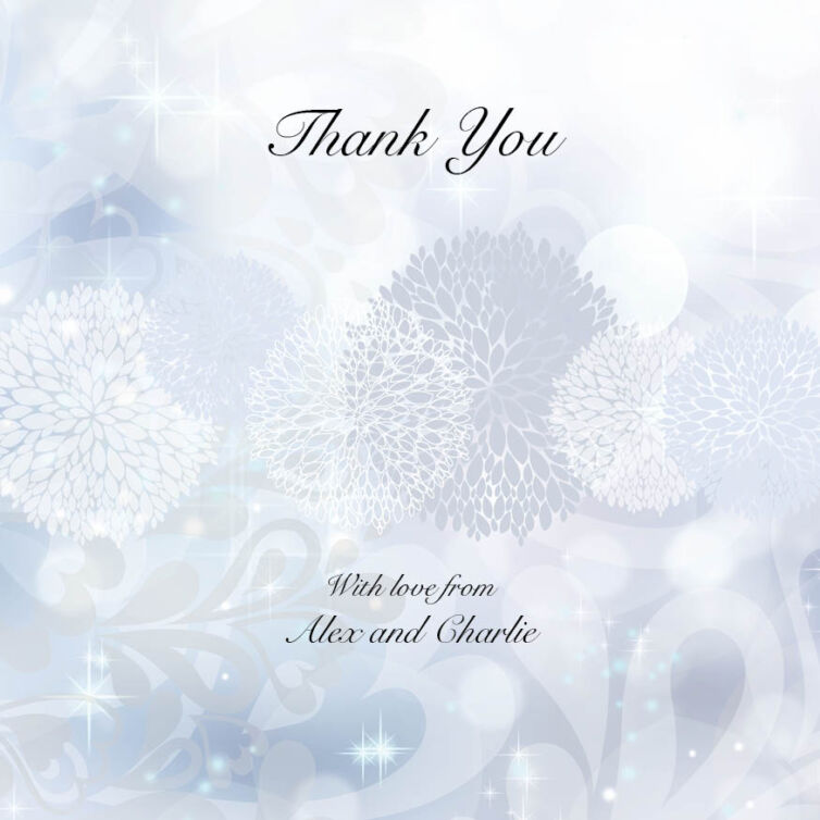 Winter Ice Thank You Cards Cards